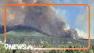 Smoke from western Colorado wildfire visible on Front Range [upl. by Lerak]