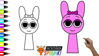 How to Draw Pinki Incredibox Sprunki  Drawing a Pink Easest Way [upl. by Zehe]