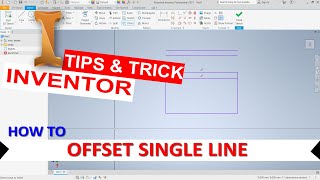 Inventor How To Offset Single Line [upl. by Cecilia]