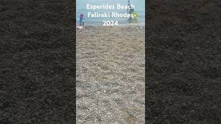 Esperides Beach Faliraki Rhodes Greece 2024 [upl. by Kone]