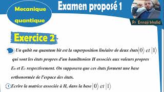 Examen proposé 1 mécanique quantique [upl. by Bencion]