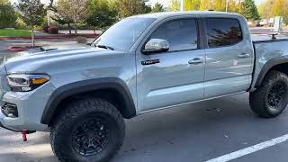 Tacoma Trd Pro on 33s with no lift  360 walk around [upl. by Aroel283]