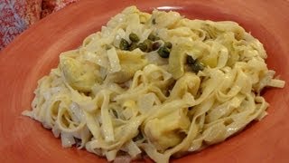 Canned Artichoke Heart Recipe  Artichoke and Caper Pasta [upl. by Ellie907]