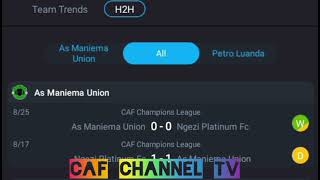 LIVEAs Maniema Union VS Petro Luanda Caf champions League Qualification2024 [upl. by Desirea]