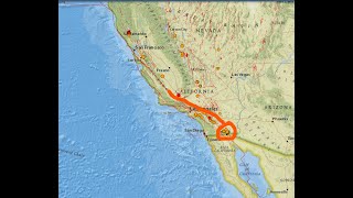 Another Earthquake swarm on the Imperial fault Big Storm headed for california Tuesday Night 1119 [upl. by Rhoads]