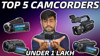 Top 5 Camcorder In 20202021  Under 1 lakh Price [upl. by Karilynn]