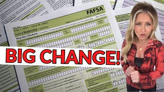 Major changes just arrived for you FAFSA student aid application [upl. by Ahsein]