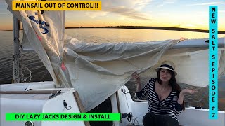 DIY Sailboat Lazy Jacks  New Salts Episode 7 [upl. by Groveman334]