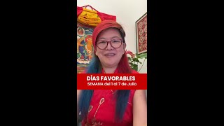 Planifica tu Semana con la mejor energía Días Favorables del 1 al 7 de julio Yuan Chen FENG SHUI [upl. by Laen]