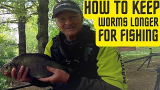 How to keep Worms longer for fishing jamesatkinsfishing vidiq [upl. by Anderea]