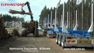 Elphinstone Easyloader BDouble Logging Trailer [upl. by Ayikur]