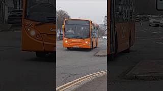 Cardiff bus E200 on route 92 in penarth road 256 shorts [upl. by Regni]