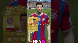 ROBERT LEWANDOWSKI best vs worst card in EVERY FIFA 1023⚽shorts fifa eafc24 lewandowski [upl. by Girish869]