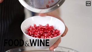 How to Deseed a Pomegranate  Mad Genius Tips  Food amp Wine [upl. by Ranice]