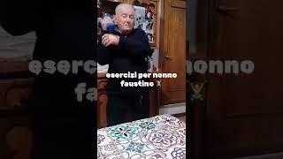 esercizi per nonno faustino carlettolife nonnofaustino allenamento [upl. by Allina]