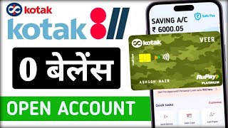 Kotak Mahindra Bank Open Account Zero Balance  Kotak 811 Account Opening Online Zero Balance [upl. by Corina]