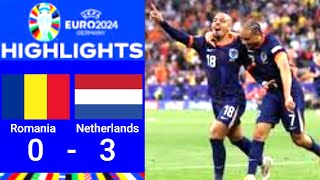 Romania vs Netherlands 0  3 All Goals Highlights Euro 2024 [upl. by Jeri]