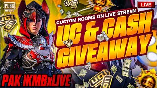 UC AND CASH UNLIMITED CUSTOM ROOMS PUBG MOBILE YT IKRAM XLIVE [upl. by Huberman]