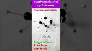 Conformations of cyclohexaneNewman projection for eclipsed and staggered formclass11chemistry [upl. by Candless488]