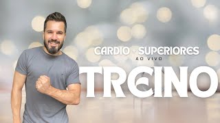 🔴Treino cardio para derreter gorudurinhas e secar bracinho ao vivo em casa  Carol Borba [upl. by Brinna60]