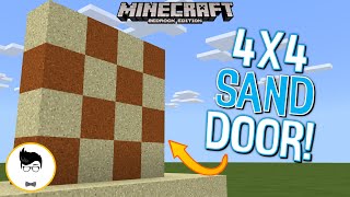 BROKEN Minecraft BE SUPER FAST 4X4 SAND DOOR PEXboxPS4Windows10Switch [upl. by Ityak95]