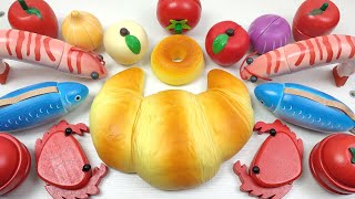 13 Minutes Satisfying with Cutting Fruits and Vegetables ASMR  WOODEN VELCRO MAGNETIC Mix Squishy [upl. by Lander621]