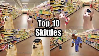 Skittles Meme Pop cat Doge Top Ten Meme Mentom [upl. by Maupin892]