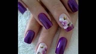 BONITAS UÑAS DECORADAS CON FLORES [upl. by Ninnetta576]