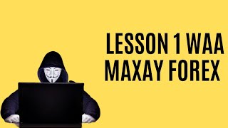 Lesson 1  Waa Maxay Forex [upl. by Federica]