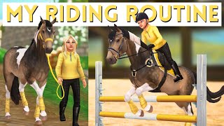 My Riding Routine for Jumping  Star Stable Realistic Roleplay [upl. by Amara]