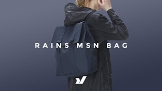 A Sleek amp Simple Bag Inspired By Old School Rucksacks  The Rains MSN Bag [upl. by Anairda250]