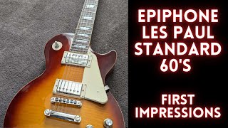 Epiphone Les Paul Standard 60s First impressions [upl. by Sairu]