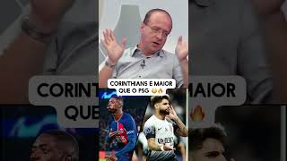 Neto COMPARA tamanho do Corinthians com PSG shorts futebol [upl. by Ayota]