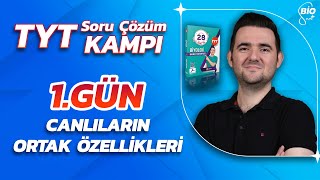 🔬Canlıların Ortak Özellikleri Soru Çözümü  21 Günde TYT Biyoloji Kampı1 9 Sınıf Biyoloji Kampı1 [upl. by Nalod]