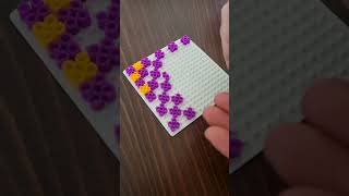 💡🌈 Cute and simple iron beads idea craft ironbeads perlerbeads perlerbeadart [upl. by Baxy77]