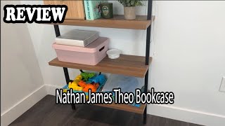 Nathan James Modern Bookcase Review  Pros and cons after 2 years of use [upl. by Anelyak]