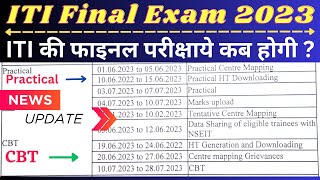 ITI Final Examination Time Table 2023 [upl. by Ahcsrop]