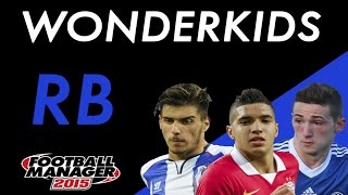 Football Manager 2015  WONDERKIDS  RIGHT BACKS [upl. by Sturdivant]