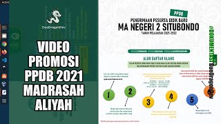 FREE DOWNLOAD TEMPLATE  VIDEO PROMOSI PPDB MADRASAH ALIYAH MA [upl. by Tandi]