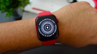 Unboxing Product Red Apple Watch Series 7 45mm I Paid 409 [upl. by Ellennaj]