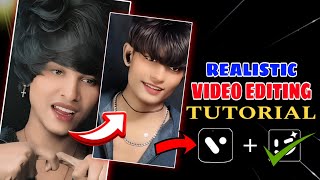 Realistic Reels Video Editing  Face Glowing Video Editing  How To Edit Realistic Video [upl. by Serra]