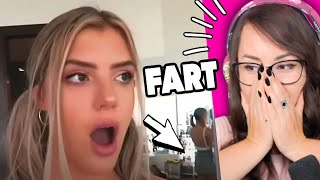 The Most Embarrassing Video  Girls Cant Stop Farting Compilation  REACTION [upl. by Zalea]