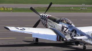 P 51 quotFrances Dellquot Team Eichhorn ua auf dem SiegerlandFlughafen [upl. by Yeslrahc]