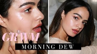 MORNING DEW  GLOSSY SKIN MAKEUP [upl. by Blumenfeld997]