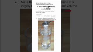 Calculating plasma osmolality [upl. by Akinahc]