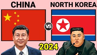 China vs North Korea Miliatary Power 2024  North Korea vs China Military Power 2024 [upl. by Aloeda270]