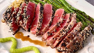 Seared Ahi Tuna Steaks on the Big Green Egg [upl. by Molahs]