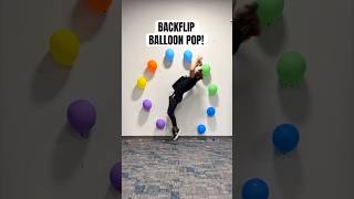 BACKFLIP BALLOON POP CHALLENGE 🤯 [upl. by Namaan]