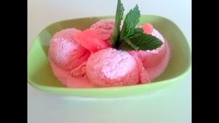 Receta Como Hacer Helado Casero De Sandia  Silvana Cocina Y Manualidades [upl. by Imarej]