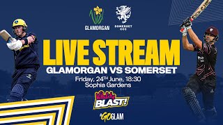 🔴 Glamorgan v Somerset  Vitality Blast [upl. by Ahsener]